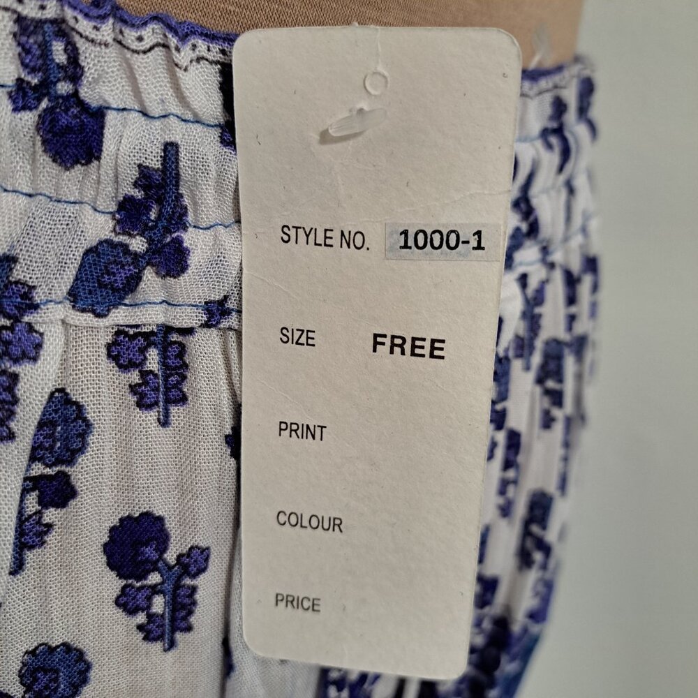 Cute Options Women's Floral Maxi Skirt Multicolor Free Size NWT - Picture 4 of 9